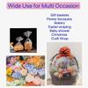 shareluck 100ft Clear Cellophane Wrap Roll-100ft long x17 inches wide Cellophane Roll - Clear Cellophane Bags large For Flower Wrapping, Gift Basket Wrap|Food Grade Specifications view 3