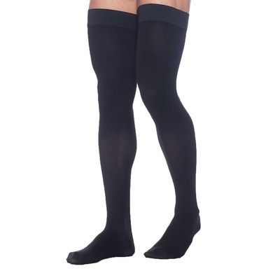 Sigvaris Dynaven 972 Access Men's ClosedToe Thigh Highs 20 30 mmHg Short Black XL Short 972NXLM99