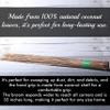 1 Piece of 32 inch Multi-Surface Sturdy Outdoor Authentic Coconut Leaf Broom Asian Heavy Duty Broom Thai Natural Coconut Leaf Broom (Country Rustic) view 4