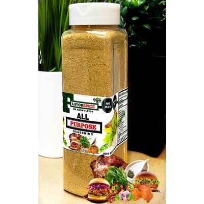 All Purpose Seasoning Crafted with 100% Natural Herbs and Spices with No Artificial or preservatives, No Salt, No Sugar, No MSG, Gluten, Great For Keto, Great For Vegan (15oz)