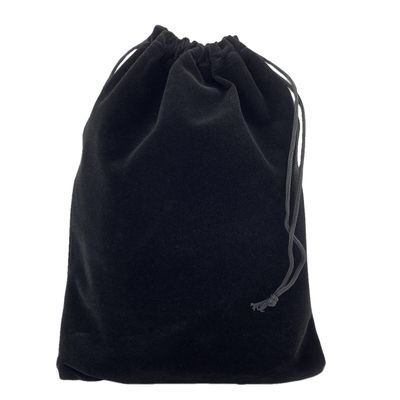 Palmhomee Pack of 12 8x12 Inch Velvet Drawstring Bags Gift Bag Velvet Pouch For Jewelry Wedding and Party Favor (Black)