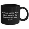 Inspirational Aunt, an Awesome Aunt Like You is So Treasured and Few, Unique Mother's Day 11oz 15oz Mug for view 2