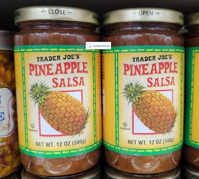 Trader Joes Pineapple Salsa 12oz 340g (Two Bottles)