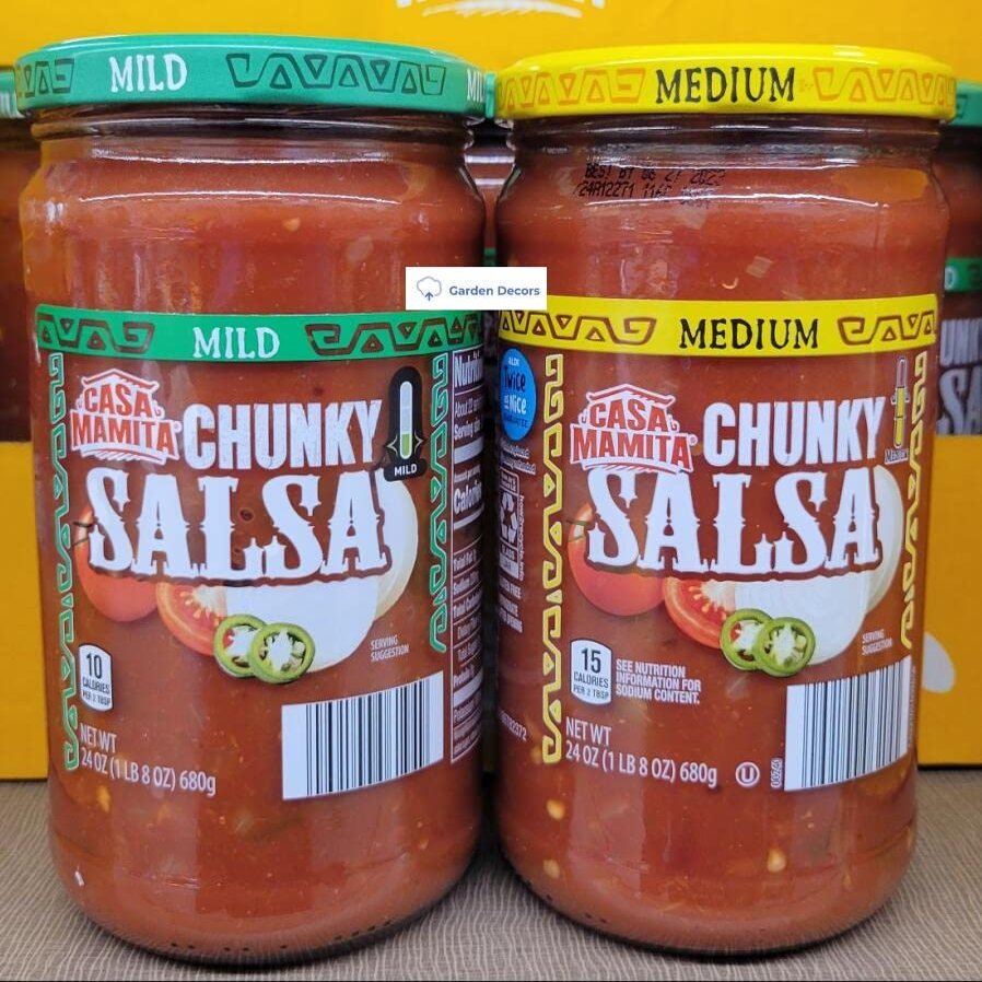 Casa Mamita Mild & Medium Chunky Salsa 24oz 680g (Two Bottles)