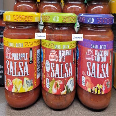 TraderB Casa Mamita Small Batch Mild Pineapple, Restaurant Style, Black Bean and Corn Salsa 16oz 454g (Three Bottles)