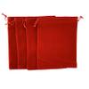 Palmhomee Pack of 6 12x16 Inch Velvet Drawstring Bags Gift Bag Velvet Pouch For Jewelry Wedding and Party Favor (Red) view 2