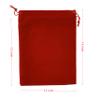 Palmhomee Pack of 6 12x16 Inch Velvet Drawstring Bags Gift Bag Velvet Pouch For Jewelry Wedding and Party Favor (Red) view 3