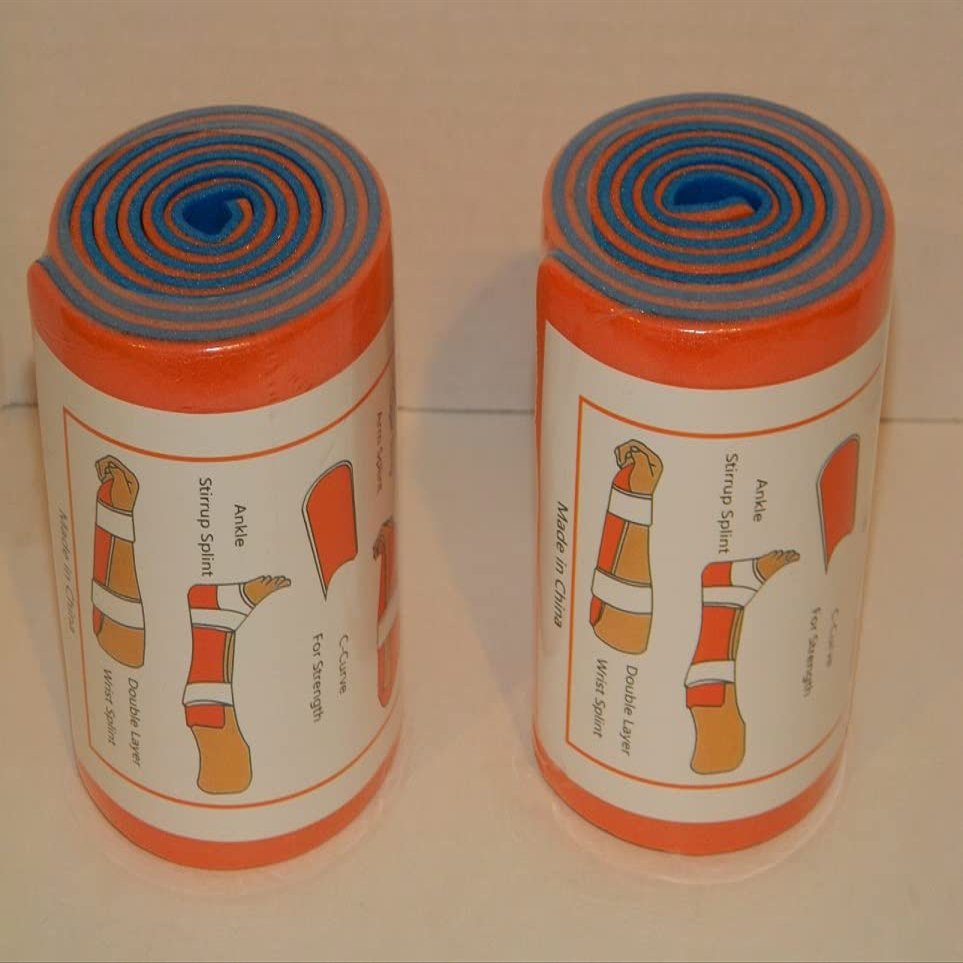 2 Pack Universal Aluminum Roll Splint Medical Polymer Fixture Bone First aid - 36 INCH