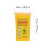 EXCEART Sharps Disposal Container Needle Storage Box 6.10X3.54X3.54 Inches Portable Sharps Box for Safe Needle Syringe and Razor Blade Disposal at Home Clinic and Travel view 2