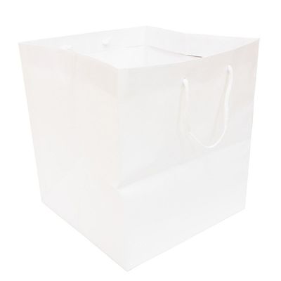 Ehime Paper Work PMATI-S5P Pocket Wide Paper Bags, Small, Pack of 5, White