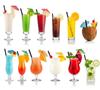 ALINK 1000 Count Black Plastic Disposable Drinking Straws, Individually Wrapped Straight Party Straws - 7.75" x 0.23" view 4