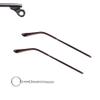 1 Pair Brown Glasses Repair Replacement Temple Eyewear Metal Frame Arms for Eyeglasses Sunglasses 1pc 3-in-1 Screwdriver view 1