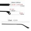 1 Pair Brown Glasses Repair Replacement Temple Eyewear Metal Frame Arms for Eyeglasses Sunglasses 1pc 3-in-1 Screwdriver view 2