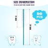 Cowwell Interdental Brush Dental Picks Tooth Floss Interdental Brush Between Teeth Refills White Refills for Tooth Cleaning(60 Pieces,Small) view 2