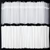 ALINK 1000 Counts Clear Flexible Drinking Straws, Individually Wrapped Plastic Disposable Bendy Straws - 7.75" x 0.23" view 1