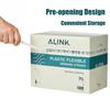 ALINK 1000 Cout Black Flexible Plastic Disposable Drinking Straws, Individually Wrapped Bendy Straws - 7.75" x 0.23" view 4