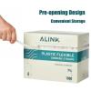 ALINK 1000 Count White Flexible Drinking Straws, Individually Wrapped Plastic Disposable Bendy Straws - 7.75" x 0.23" view 3
