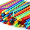 ALINK 1000 Count Colorful Flexible Plastic Drinking Straws, Individually Wrapped, Disposable Bendy Straws - 7.75 in x 0.23 in view 4
