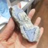 WGPHDW Crystal Healing Meditation Decoration 1PC Natural Blue Chalcedony Raw Stone Azurlite Rough Banded Agate Stone Rock Gemstone Mineral Specimens Aquarium Home Decoration Home Decoration view 2