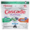 CASCADE Platinum ActionPacs + Oxi, Dishwasher Detergent, Fresh Scent, 14 Ct view 1
