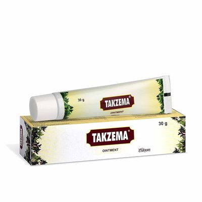 A.K. Charak Pharma Takzema Ointment for Skin Itching and Skin Redness - 30 gms (Pack of 2)