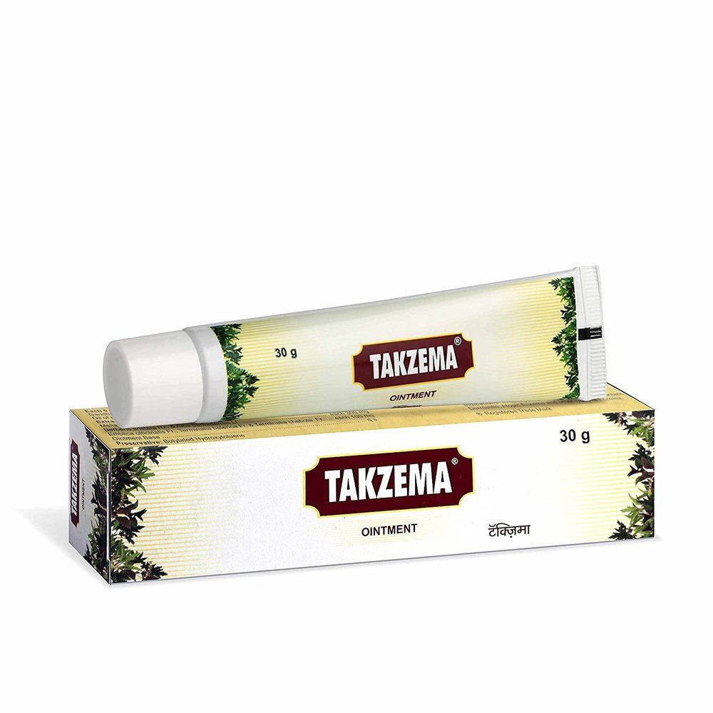 A.K. Charak Pharma Takzema Ointment for Skin Itching and Skin Redness - 30 gms (Pack of 2)