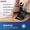 REVIX Ankle Ice Pack Wrap for Foot Discomfort Soothing, Reusable Gel Ice Packs with Cold Compression Therapy, Cold Wrap for Enhanced Comfort and Post-Workout Recovery, Black view 3
