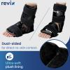 REVIX Ankle Ice Pack Wrap for Foot Discomfort Soothing, Reusable Gel Ice Packs with Cold Compression Therapy, Cold Wrap for Enhanced Comfort and Post-Workout Recovery, Black view 4