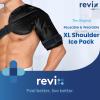 REVIX XL Shoulder Ice Pack Rotator Cuff Cold Therapy, Reusable Gel Ice Pack Shoulder Wraps for Discomfort and Recovery, Promoting Flexibility and Mobility, Long-Lasting Compression, Black view 2