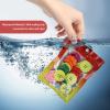 120 PCS Smell Proof Mylar Bags Resealable Odor Proof Bags Holographic Packaging Pouch Bag with Clear Window for Food Storage Jewelry Candy Electronics Storage, 4 Sizes view 4