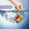 120 PCS Smell Proof Mylar Bags Resealable Odor Proof Bags Holographic Packaging Pouch Bag with Clear Window for Food Storage Jewelry Candy Electronics Storage, 4 Sizes view 4