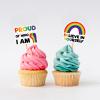144PCS Rainbow Pride Month Cupcake Toppers Toothpicks  Love LGBT Gay Cocktail Appetizer Cake Decorations Party Supplies Picks view 3