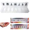 2pc Weekly Pill Box Organizer Jumbo Case Medicine Storage Vitamin Tablet Holder Pill Case Organizer Vitamin Box Easy Use Medicine Planer Weekly Travel Friendly 7-Day Convenient Easy Braille System on view 3