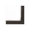 Caspari Linen Border Paper Cocktail Napkins in Black, Two Packs of 20 view 1