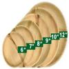 PALM NAKI Round Palm Leaf Plates - Disposable Dinnerware, Compostable and Biodegradable Round Plates (240, 4") view 3