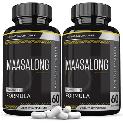 Justified Laboratories (2 Pack Maasalong Advanced Men's Health Formula 120 Capsules