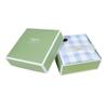 Caspari Gingham Boxed Paper Cocktail Napkins in Light Blue, Three Boxes of 40 view 2