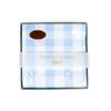 Caspari Gingham Boxed Paper Cocktail Napkins in Light Blue, Three Boxes of 40 view 3