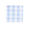 Caspari Gingham Boxed Paper Cocktail Napkins in Light Blue, Three Boxes of 40 view 4