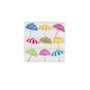 Caspari Beach Umbrellas Boxed Paper Cocktail Napkins, Three Boxes of 40 view 4
