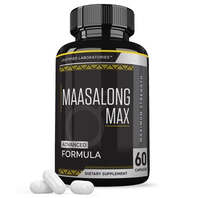 Justified Laboratories Maasalong Max 1600MG Advanced Men's Health Masalong Formula 60 Capsules