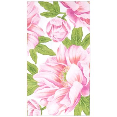 Gift Boutique 100 Pink Peony Floral Guest Napkins 3 Ply Disposable Paper Hand Towels for Bathroom Wedding Spring Holiday Baby Shower Bridal Party Decor
