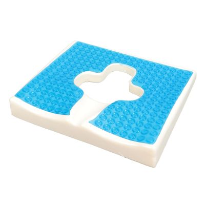 HURRISE Anti Bedsore Cushion,Breathe Freely Material T Shaped Opening Triangular Slope Design Anti Bedsore Pad for Elderly Disability