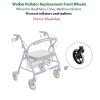 Walker Rollator Replacement Wheel (1) Grey Tire (HL450W (Front)) view 2