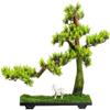 LSHAOBO Simulation Welcome Pine Tree Bonsai Ornaments Artificial Bonsai Tree Plant Indoor Home Office Decoration Desktop Ornaments view 1