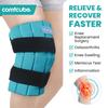 Comfcube Ice Pack for Knee After Surgery, 2 Hours Long Lasting Cold Pack for Knee Injuries, FSA Eligible, Cold Therapy Flexible Ice Pack for Pain Relief, Swelling, Surgery, ACL, Meniscus Tear view 3