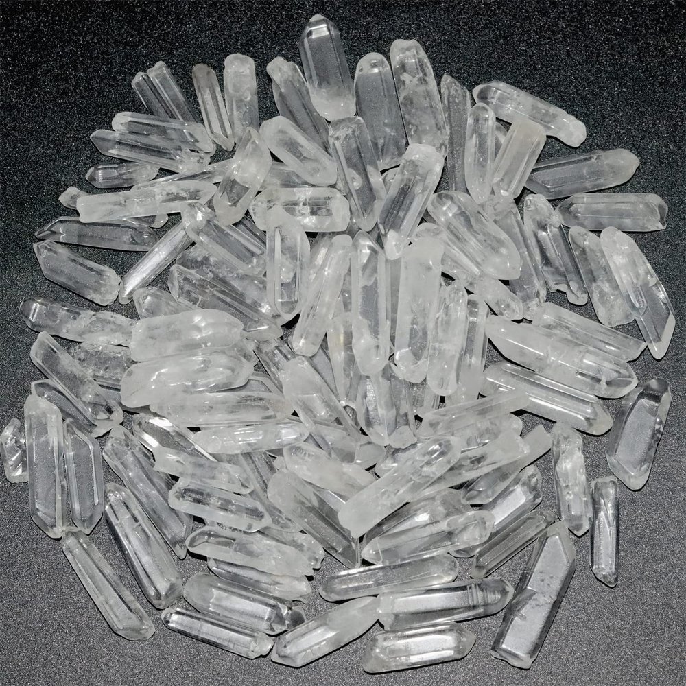 0.45lb Clear Quartz Crystal Points Natural Healing Crystals Tumbled Polished Bulk Stones for Meditation Yoga Chakra Reiki Balancing Crystal Therapy Gemstones Crystals 0.39"-1.18