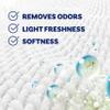 Downy Liquid Rinse & Refresh Fabric Rinse, Cool Cotton Scent, 25.5 Ounce, Clear view 3