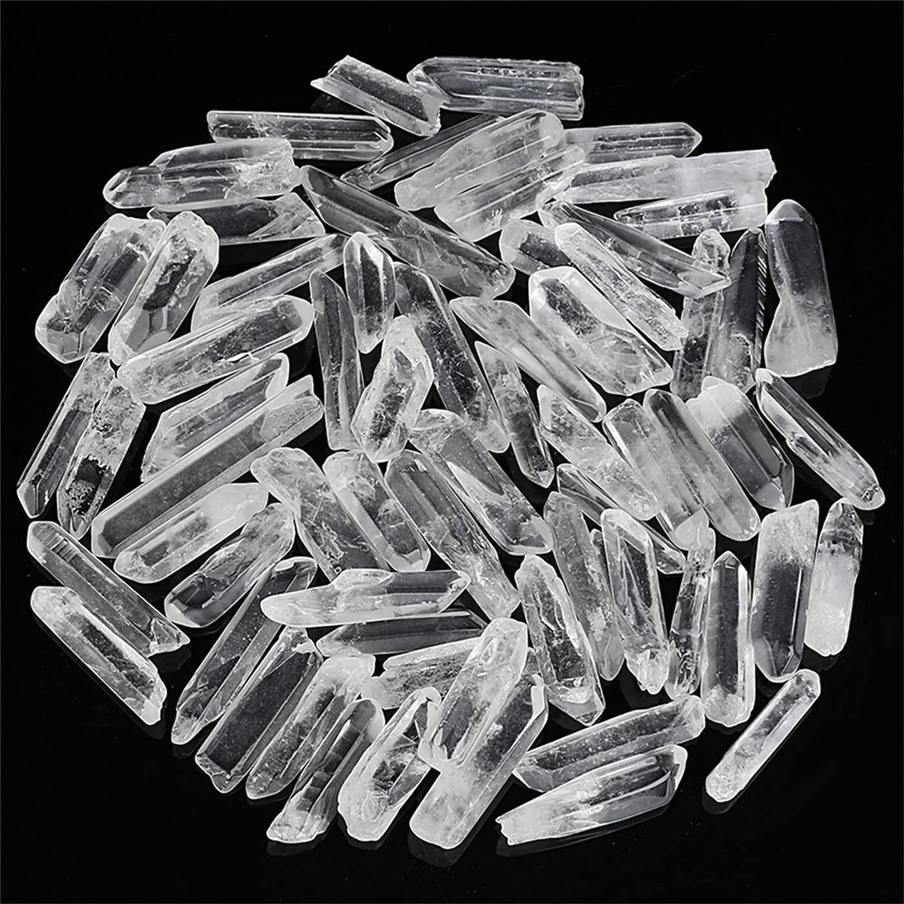 0.45lb Clear Quartz Crystal Points Natural Healing Crystals Tumbled Polished Bulk Stones for Meditation Yoga Chakra Reiki Balancing Crystal Therapy Gemstones Crystals 1.18-1.96"