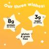 Three Wishes Grain-Free & Protein Cereal - Healthy, Low Sugar & Gluten-Free Breakfast Cereal - Low Carb, Plant-Based, Vegan & Non-GMO - Honey, 4-Pack view 2